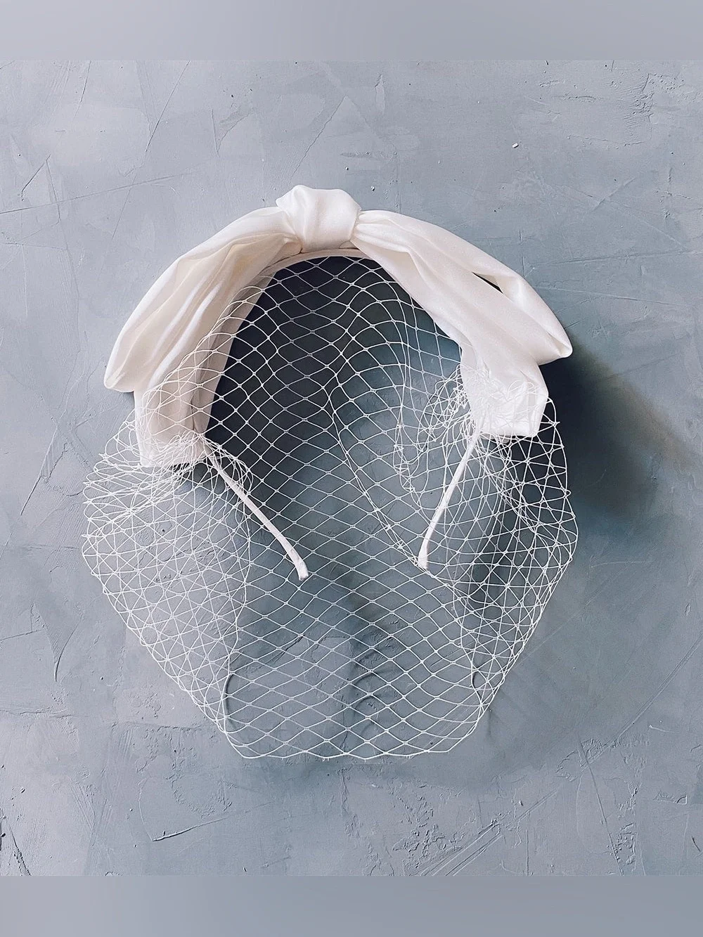 Kristin Ess Veil Headband Bright White